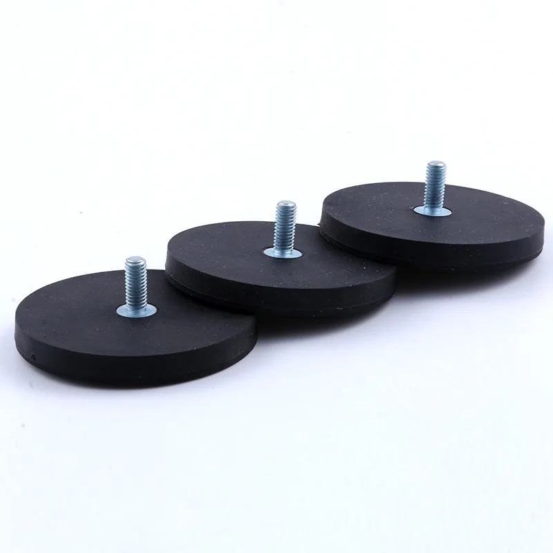 

66mm external thread M6 coated magnet magnet suction cup Magnet base LED roof spotlight strong magnetic base suction cup