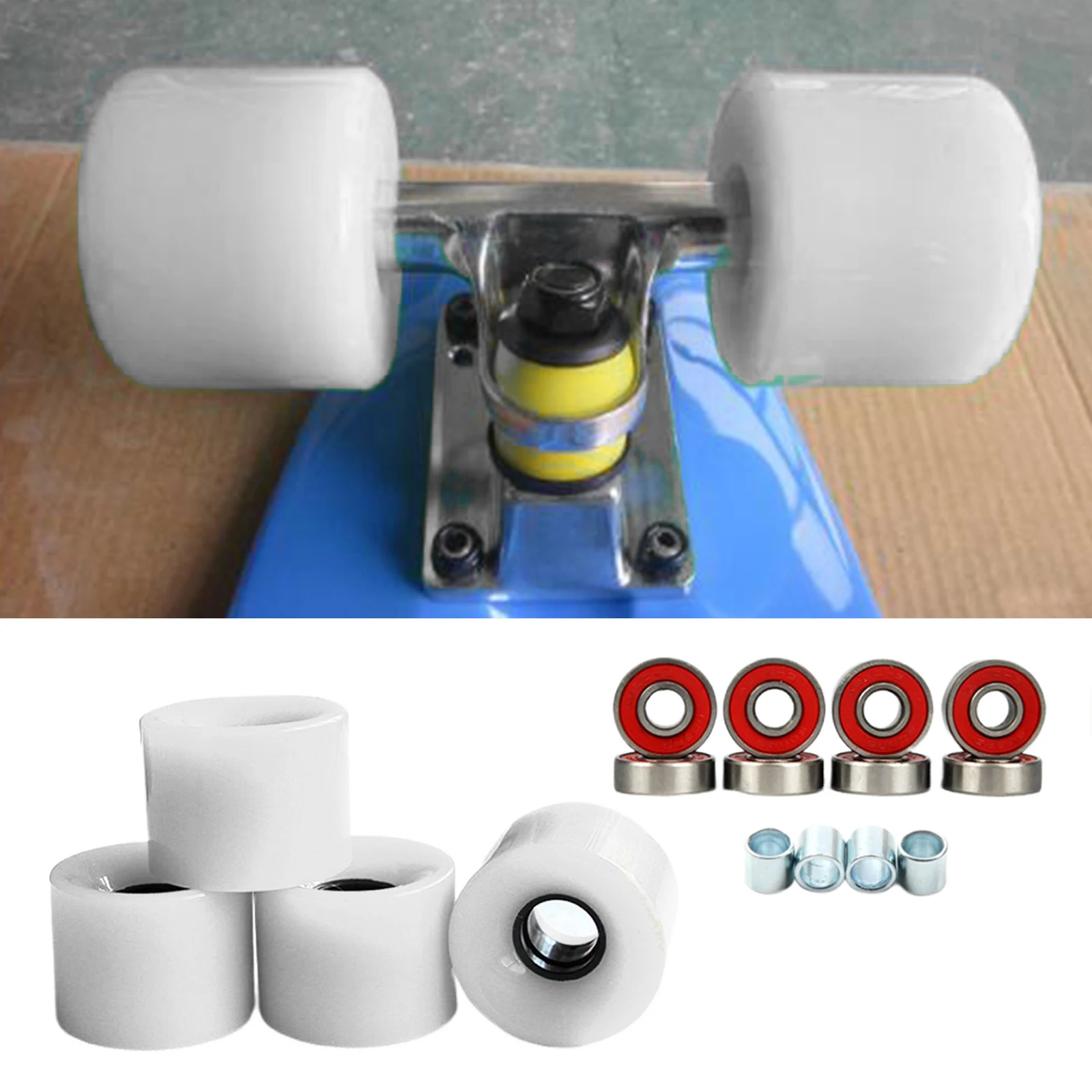 NOVO Estilo Rodas de Skate Longboard Multicoloridas 60*45mm 78A Durometer Alibab