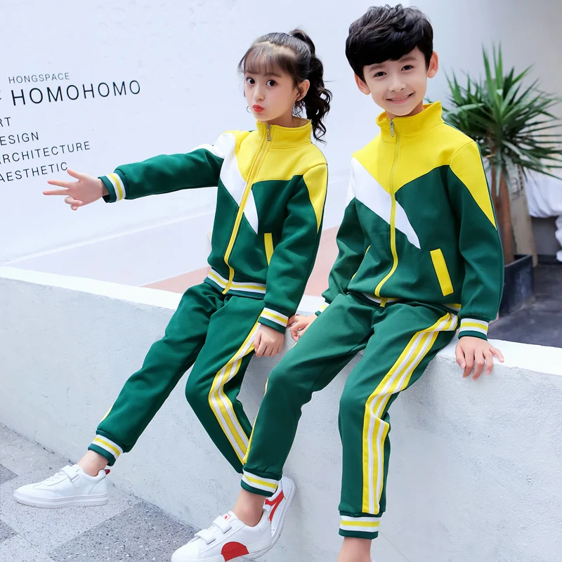 Autumn British Style Cotton Kindergarten Clothing School Primary and Secondary School Uniforms Brother Sister Baseball Suit