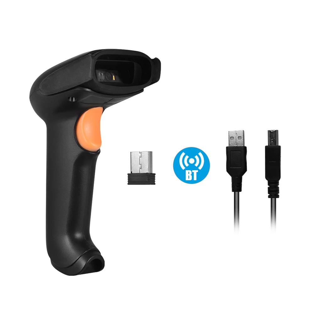 Aibecy ручной usb-cканер штрихкода 2,4G беспроводной 1D 2D qr-код сканер BT считыватель CMOS изображения офисные электронные