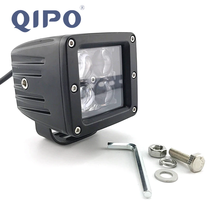 QIPO 3 &quot40 Вт мотоцикл точечный светодиодный светильник 12 В дальнего света