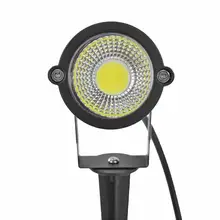 6W 85-268V COB Светодиодный сад уличная газонная лампа светодиодный Спайк свет 300-900LM водонепроницаемый Пейзаж Путь прожекторы