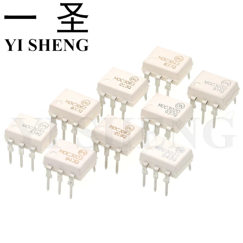 10PCS MOC3010 MOC3020 MOC3021 MOC3023 MOC3041 MOC3043 MOC3052 MOC3061 ...