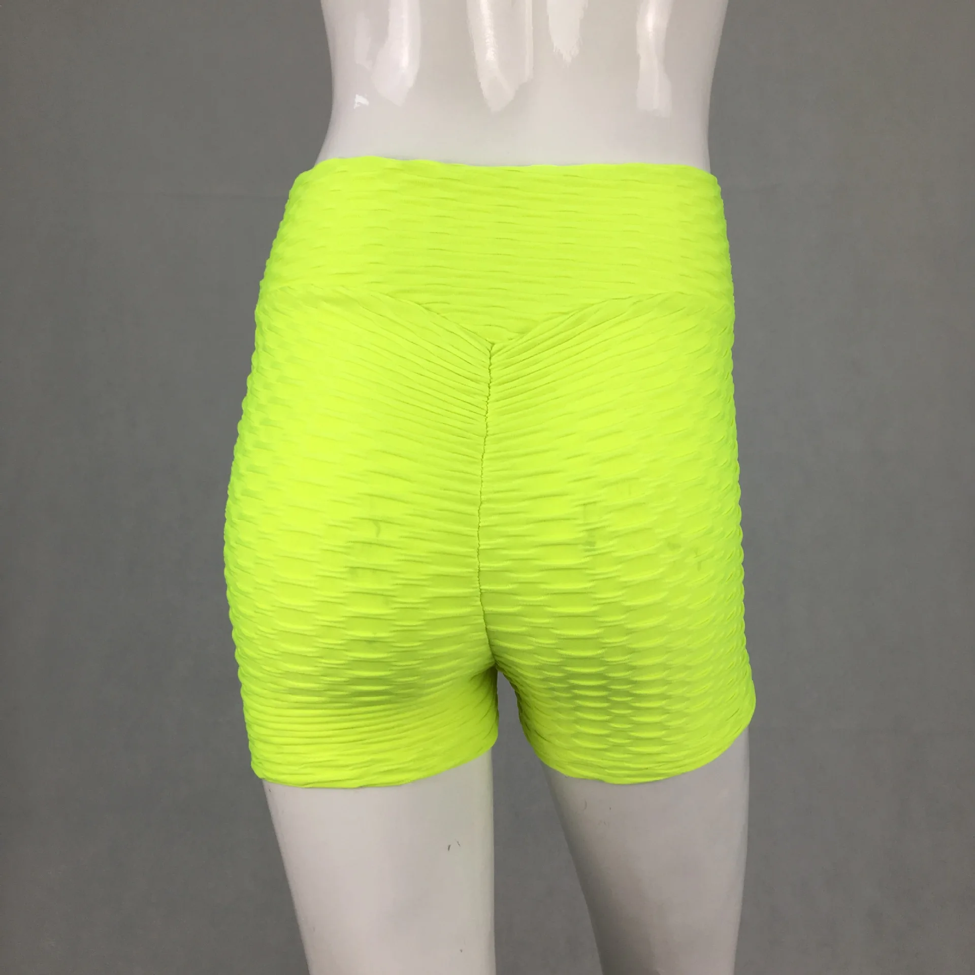 NORMOV сексуальные пуш-ап спортивные шорты для йоги женские спортивные шорты Высокая талия спандекс Lulu одежда для фитнеса для дам одежда для тренировок - Цвет: Цвет: желтый