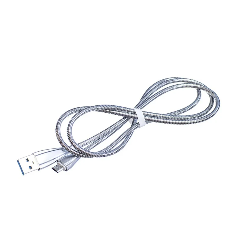 

Hose Data Cable Android Head Silver Color I Meter Long Good Cable