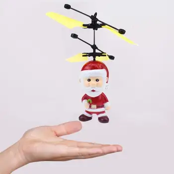 

Christmas Santa Claus Sensor Aircraft Toys Infrared Induction Rising Falling Aircraft Toy Gifts For Children Induction Aircraft