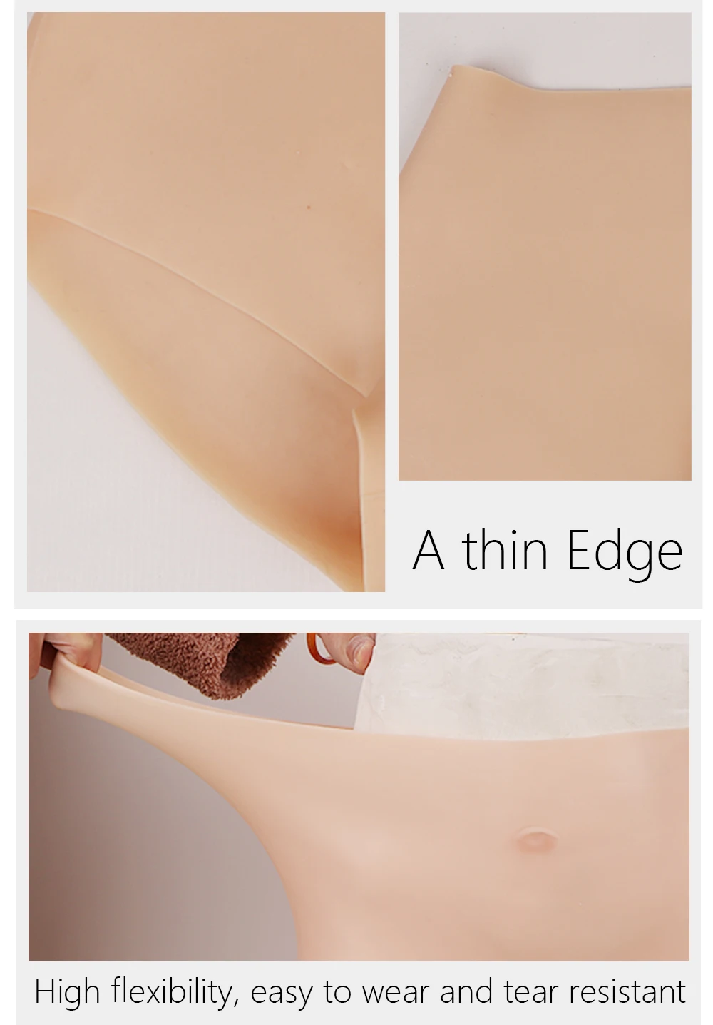 Hip Enhancer Silicone Realistic Vagina Panties Crossdresser Fake Sexy Pussy Underwear Transgender Drag Queen Fake Vagina Panty (4)