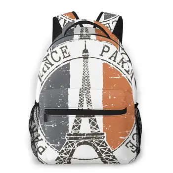 

Women Backpack School Bag for Teenage Girls Paris France With Eiffel Tower Stamp Female Laptop Bagpack Travel Back Pack 2020
