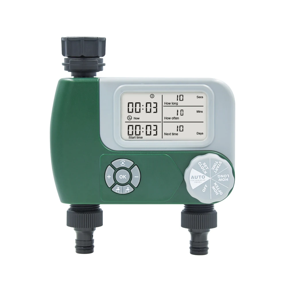 OEING Garden Watering Plastic Two Outlet Large Screen Battery Power Smart Tap Water Tmer Automatic Plant irrigation | Дом и сад