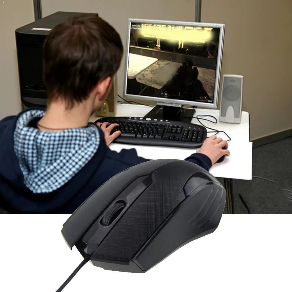 

2020 New Gaming Mouse Ergonomics Design USB 3 Buttons Optical Laptop Gamer Frosted Computer For PC Pro Wheel Antiskid H1J2