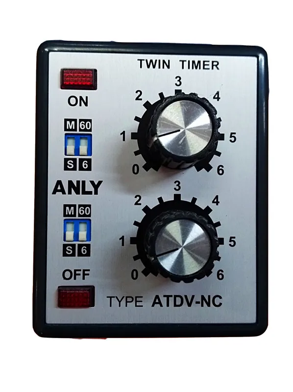 Relé de Retardo Relé de Limitação de Tempo Anly Atdv-nc Multi-estágio Duplo-ajustável Duplo 220 v