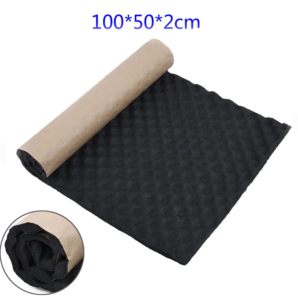 

100x50cm Car Sound Deadener Mat Sound Deadening Noise Insulation Acoustic Dampening Foam Subwoofer Mat autos Accessories