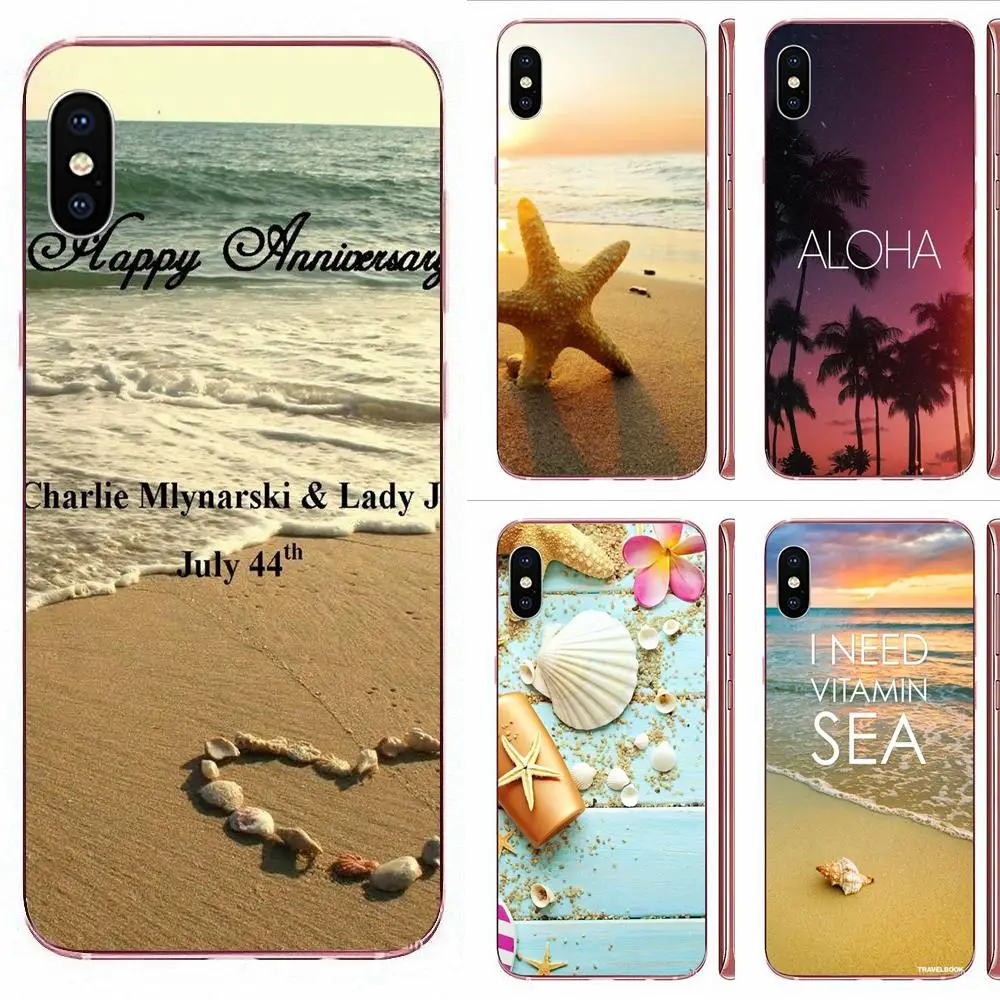 Summer Beach Hawaii Aloha Sea Ocean Skin Hybrid For LG G7 ThinQ G5 G6 K50 K40 K8 Q7 Q60 V40 V30 V20 V10 2018 Power 2 3Q Stylus | Мобильные