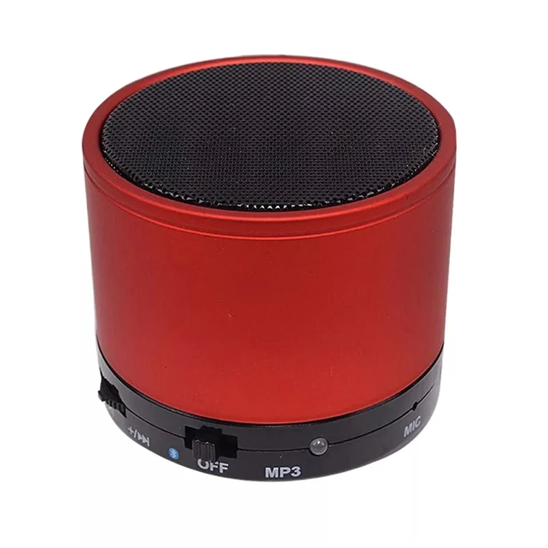Беспроводной Bluetooth аудио Bluetooth динамик мини высокой мощности сабвуфер высокое качество звука открытый домашний динамик CC210 - Цвет: red