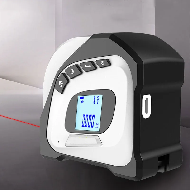 US $27.00 Laser Rangefinder Tape Measure Infrared Multifunction Measuring Instrument Volume Measurement Pythagorean Measurement 40M