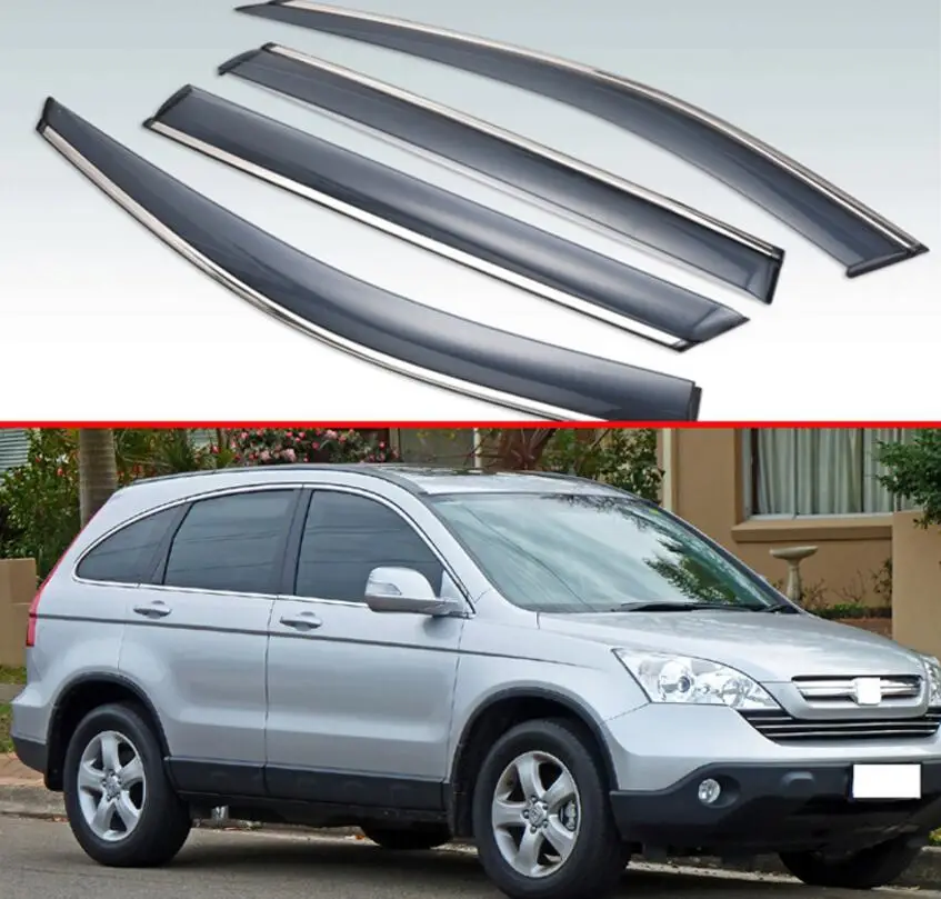 Для Honda CRV CR-V 2007 2008 2009 2010 2011 пластиковый Наружный козырек вентиляционные оттенки
