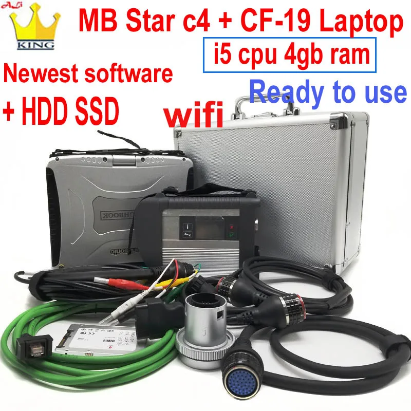 Mb Star C4 Диагностика SD Connect 2020 12 программного обеспечения мультиплексор с ноутбуком