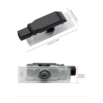 

2pcs For FIAT 500X Grande 500 L Car Led Courtesy Door Logo Projector Light Ghost Shadow logo Lights Door Lamp LED Welcome Light