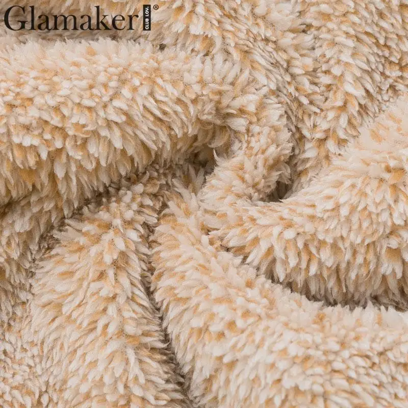 Glamaker трикотажная Лоскутная свободная толстовка с отложным воротником женская элегантная толстовка на молнии с длинным рукавом Женская Осенняя зимняя теплая толстовка