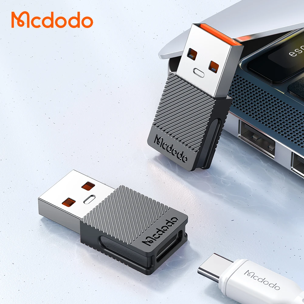 Mcdodo USB C To USB A OTG Adapter Type C Male To Female Data Converter 5A Fast Charging QC4.0 For laptop Phone Headset Connector phone to hdmi converter