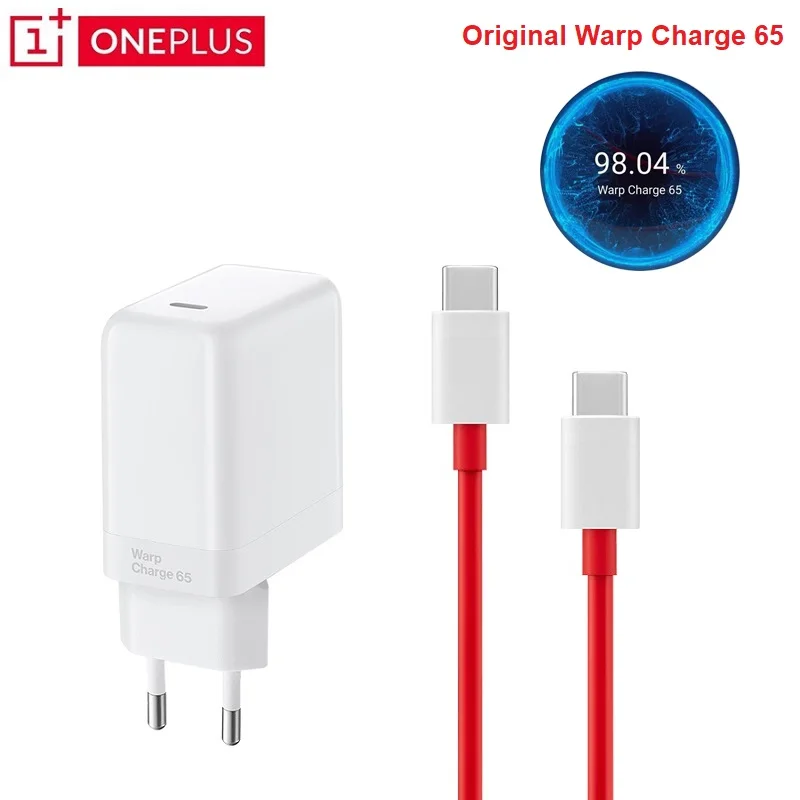 Оригинальный адаптер питания Oneplus 9pro Warp Charge 65 Вт Европейское быстрое зарядное
