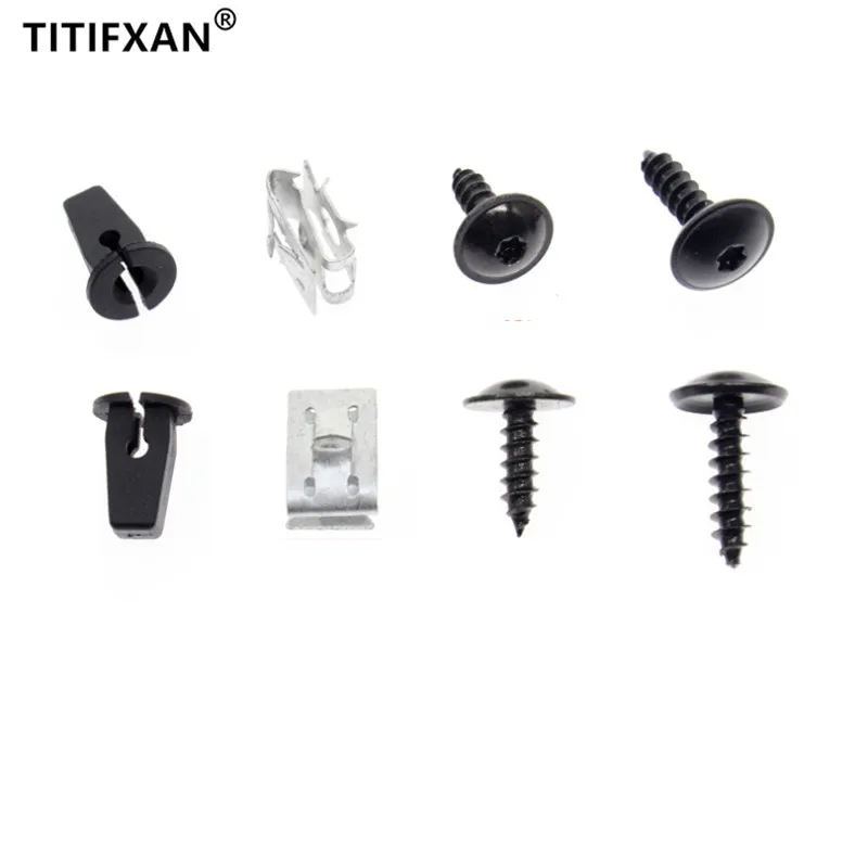 12PCS Car Engine Cover Undertray Splashguard Wheel Arch Torx Self-tapping Screws Fender Fasteners Clips For Audi | Автомобили и
