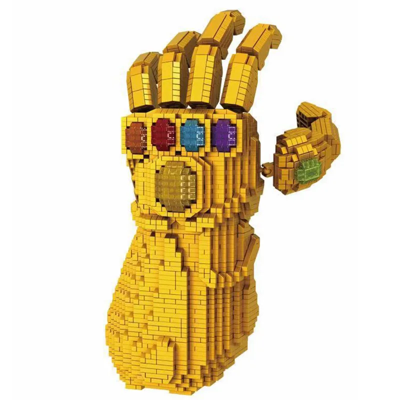 

Spell Star Micro Diamond Building Blocks Revenge Alliance Venom Gloves Inserted Building Blocks Educational Toy