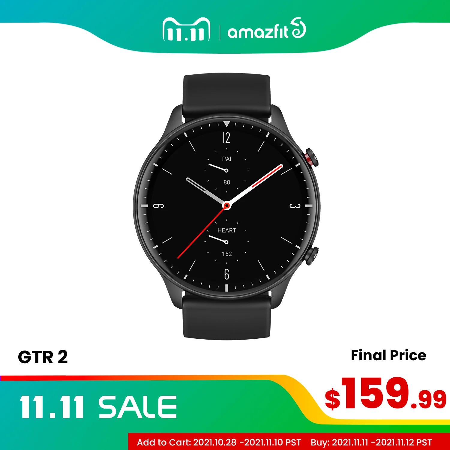  Смарт-часы Amazfit GTR 2, 14 дней без подзарядки 