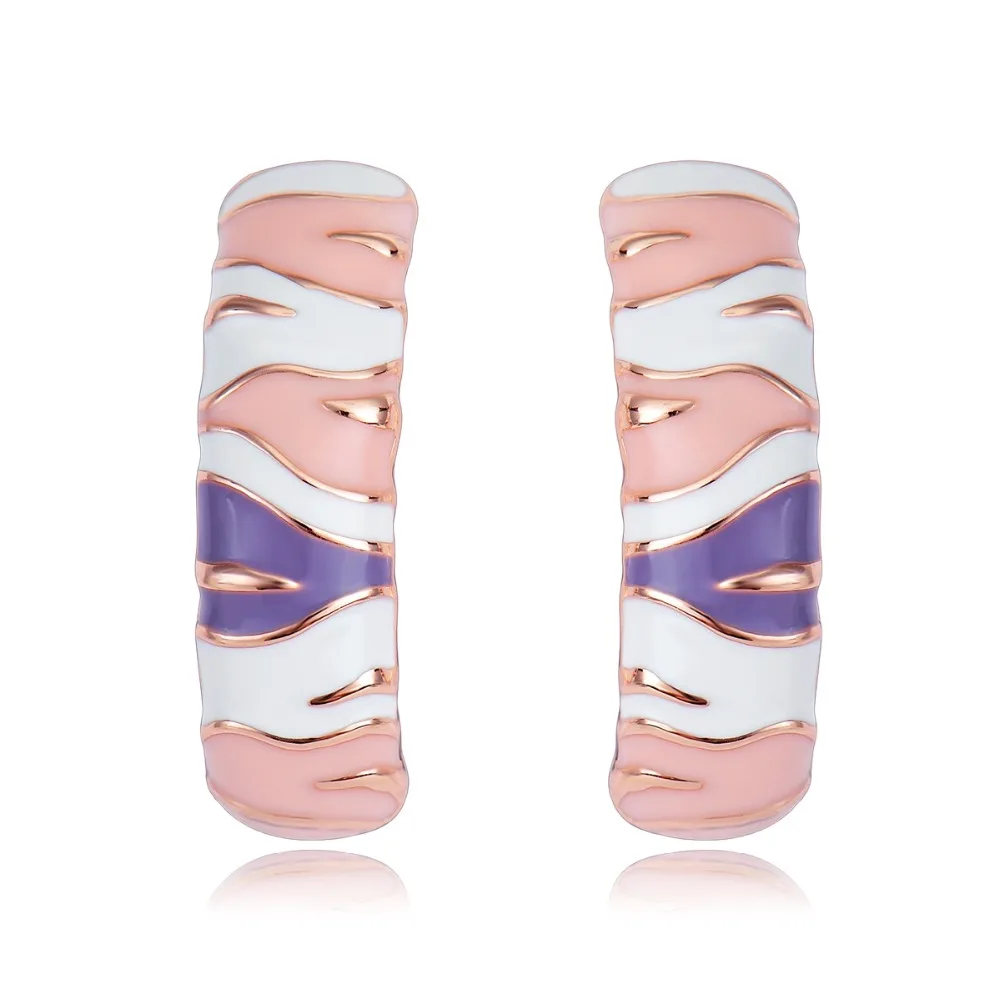 0154892_inexpensive-rose-gold-plated-pink-stud-earrings-from-reliable-manufacturer