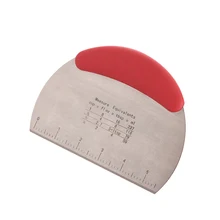 Антипригарный многофункциональный скребок из нержавеющей стали, силиконовый скребок для теста для торта, скребок для крема, инструмент для выпечки