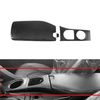 

Carbon Fiber Car Interior Decor Central Control Water Cup Holder & Armrest Box Cover Trim for Toyota Avalon 2019-2020