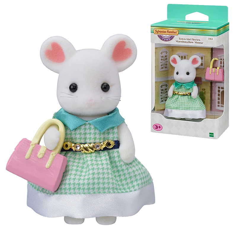 Sylvanian Family city Girl серия кукольный домик Marshmallow Mouse и аксессуары игрушка