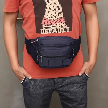 

Outdoor sports diagonal bag large capacity pocket waterproof nylon multi-layer pockets sports leisure chest bag