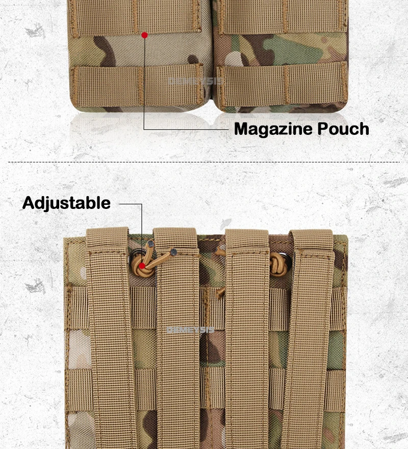 Único, Duplo, Triplo, AK, AR, M4, AR15, Rifle, Caça, Tiro Mag Pouch