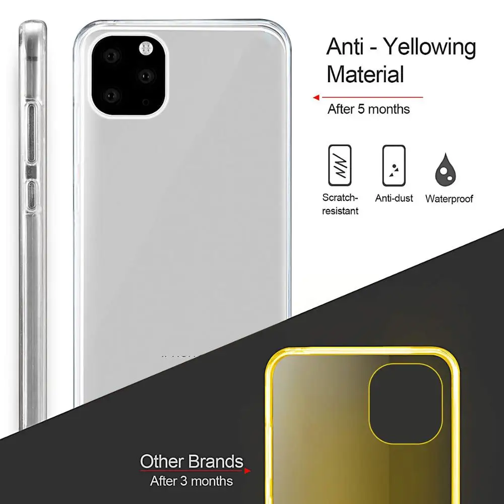 360 Full Body Case for iPhone 14 13 12 11 Pro Max X XR XS Max 8 7 6 Plus SE Double Side Silicone TPU Transparent Coque Funda iPhone Case Phone Case Phone Protector Cover
