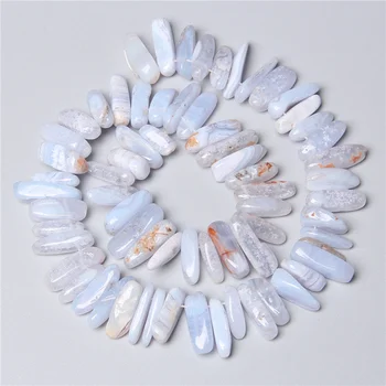 

10-24 mm Irregular Gravel Shape Natural Purple Lace Agat Stone Materials Stick Beads charm pendant For Jewelry Making necklace