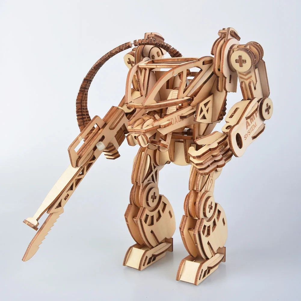 3 D Мультяшные деревянные головоломки самосборка игрушка детский подарок деревянные ремесла строительный комплект сборная игрушка подарок для детей и взрослых