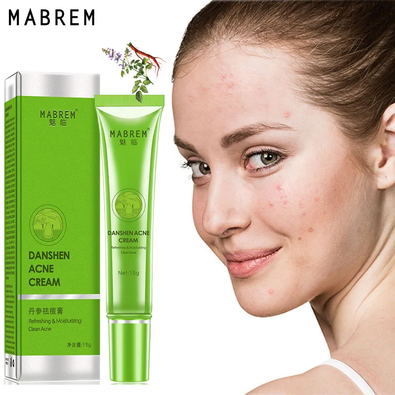 MABREM крем для лечения акне растительный лица удаление шрамов контроль жирности