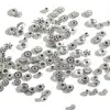 30-200pcs Flower Silver Plated Loose Tube Bead Spacer Beads For Jewelry Making Tube Charms DIY Bracelet Necklace Accessories ► Photo 2/6
