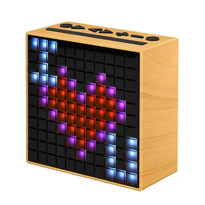 Divoom TimeBox второго поколения Смарт Bluetooth динамик fm-радио светодиодный беспроводной будильник сабвуфер аудио дисплей F40308 - Цвет: orange