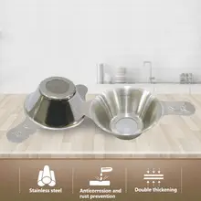Чайный сервиз из нержавеющей стали с двойными ушами, уплотненный ситечко для чая, марля, специальный чайный сервиз для чайной церемонии