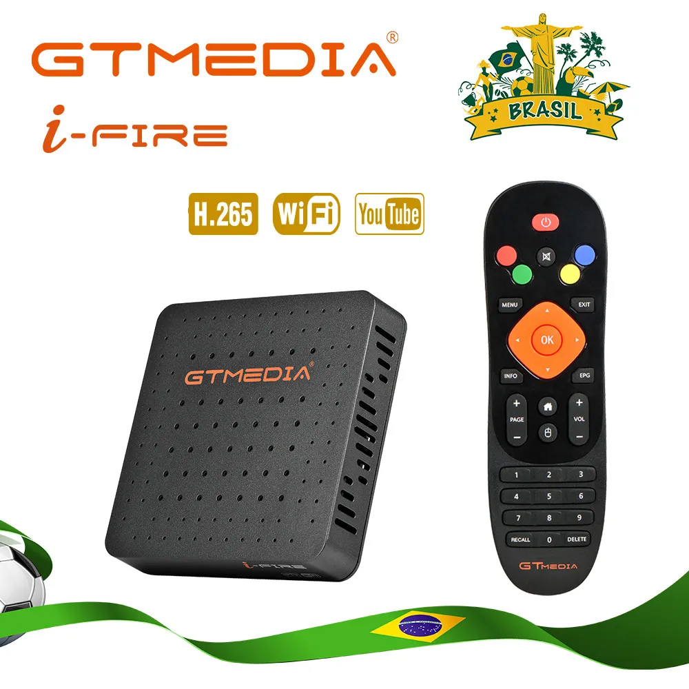

Brazil GTMedia Ifire Box Digital Set Top Box TV Decoder FULL HD 1080P (H.265) Built-in WIFI module BOX