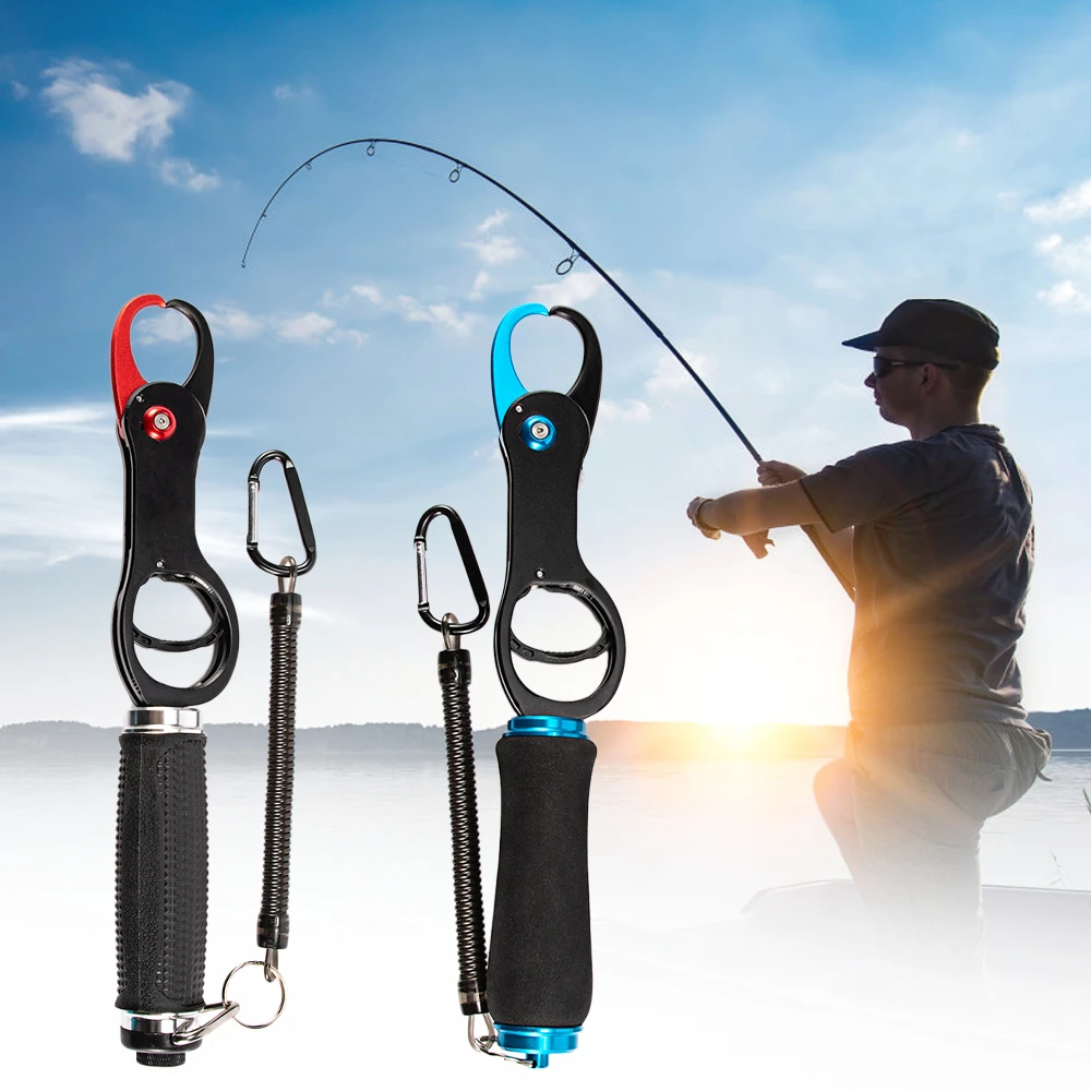 

Stainless Steel Fishing Grip Fish Lip Gripper Grabber Fishing Lip Grip Clamp Holder for Carp Fishing Pesca