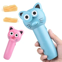 Lanzador de cuerda para niños, juguete de cuerda flotante para exteriores, juego de virola para gatos, regalo de Navidad, propulsores eléctricos
