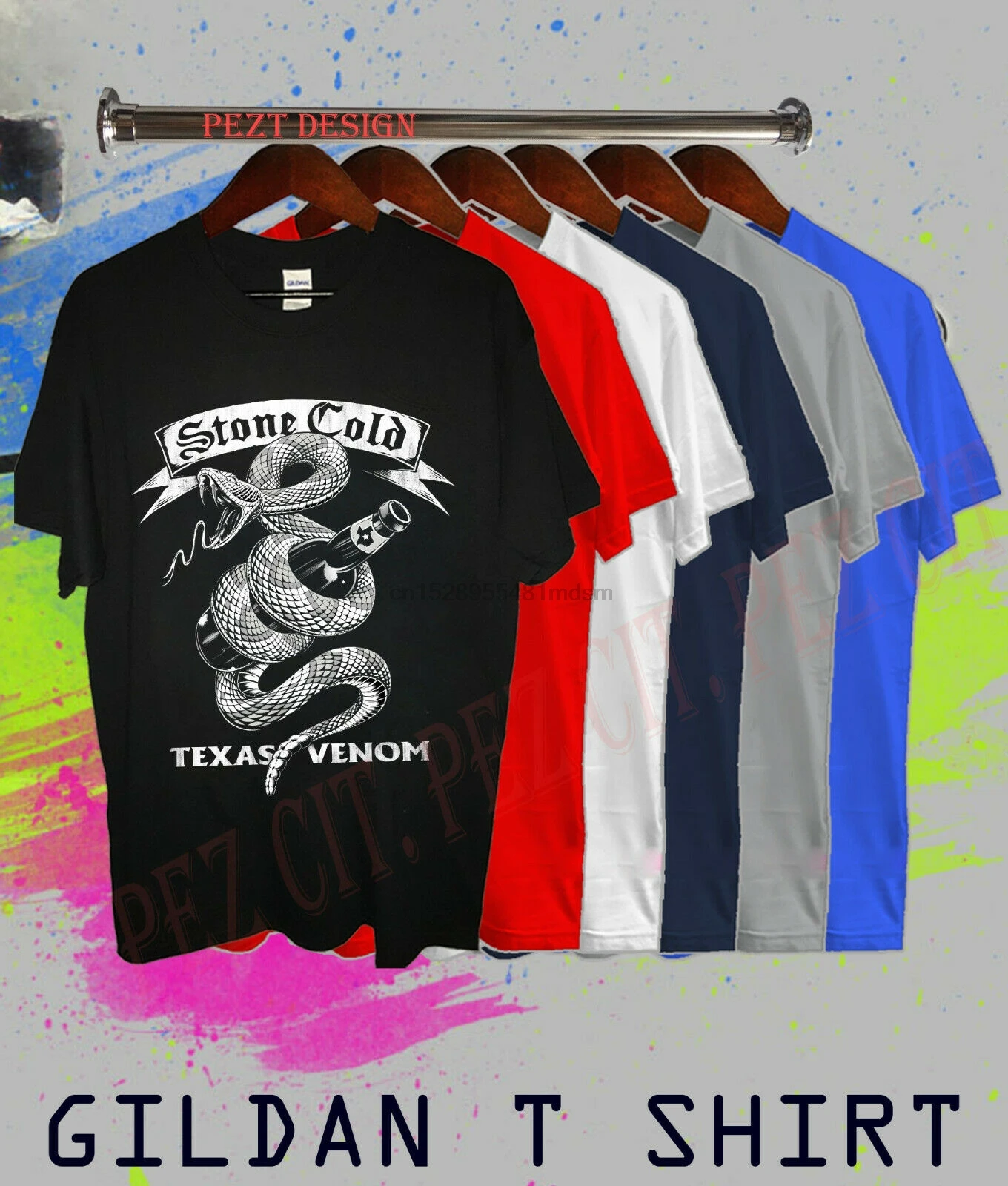 

Texas Venom Stone Cold Steve Austin T-SHIRT SIze S-3XL