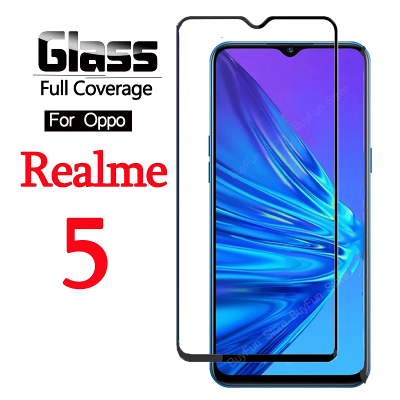 Закаленное стекло для Oppo Realme 5 защитная пленка экрана RMX1911 чехол Realme5 9H стеклянная