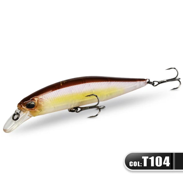 MRERDITH JERK MINNOW 100F 14g  Floating Wobbler Fishing Lure 24Color Minnow Lure Hard Bait Quality Professional Depth0.8-1.0m JBR-100F-T104