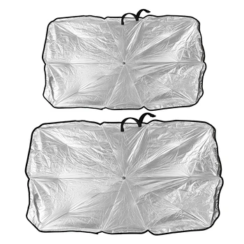 

Car Front Windshield Sunshade Parasol Cover Protector with Window Breaker Interior Windshield Protection Accessories
