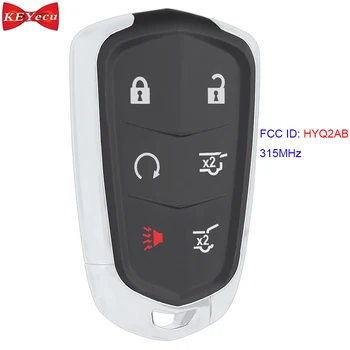 

KEYECU for Cadillac Escalade/ Escalade ESV 2015 2016 2017 2018 2019 2020 Remote Car Key Fob FCC ID: HYQ2AB 315MHz