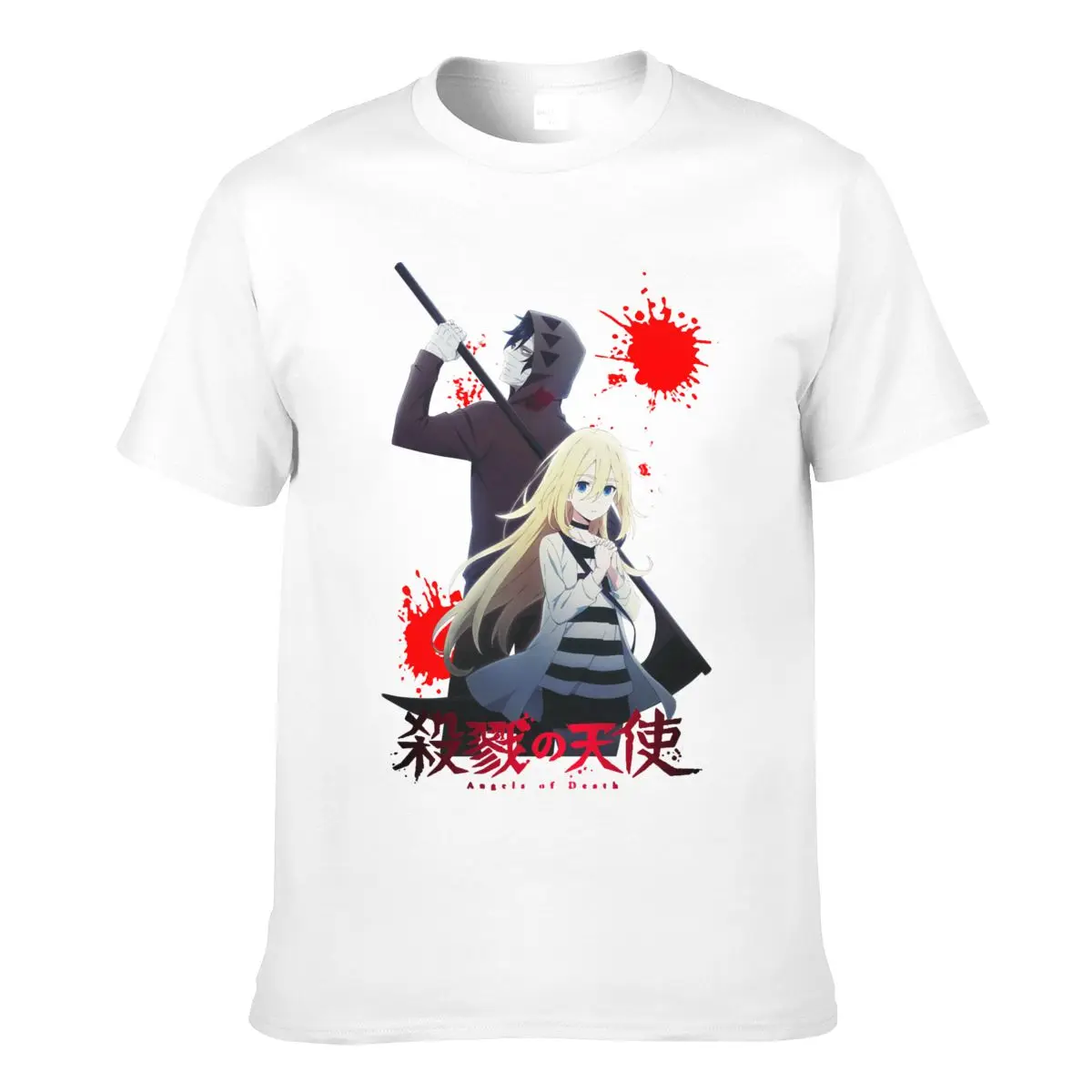 

Angels of Death T Shirt Cotton Short Angels of Death Anime Otaku March Rachel Back Cn(origin)